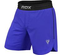 RDX MMA Short pour d'Entraînement et Kick Boxe - Parfait Grappling, Sparring, Arts Martiaux, Cage Fight - Shorts pour BJJ, Muay Thai, Fitness Musculation et Sports de Combat, XL, Bleu