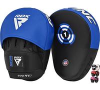 RDX Moufles de boxe Muay Thai MMA Entraînement Paos, Maya Hide Cuir Courbé Boxing Pads, Crochet Et Jab Kick Kick Boxing Sparring Arts Martiaux Taekwondo Judo Karaté Training
