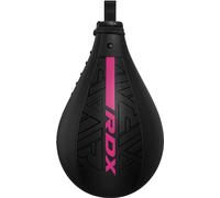 RDX Poire de Vitesse Boxe, Sac de Boxe, Cuir Speed Punching Ball, Plafond Pivotant RotuleD'entraînement Karate Fitness Gym MMA Kickboxing Muay Thai Arts Martiaux Doups de Pied Bag Adulte