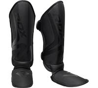 RDX Protège-Tibias pour entraînement de Boxe MMA et Boxe, Noir Mat Convexe - Protection de Jambe Muay Thai - Idéal pour Arts Martiaux, Sparring, Kickboxing, UFC, BJJ, karaté L Matte Black