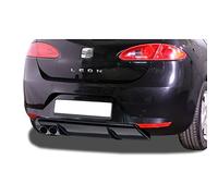 RDX Racedesign Jupe arrière 'Diffuseur' compatible avec Seat Leon 1P 2005-2008 excl. FR/Cupra (ABS noir luisant)