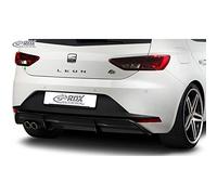 RDX Racedesign Jupe arrière 'Diffuseur' compatible avec Seat Leon 5F FR SC/5-portes 2013-2017 excl. ST/Cupra (ABS noir luisant)