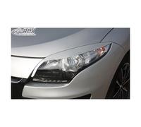 RDX Racedesign Spoilers de phares compatible avec Renault Megane III 2008-2015 (ABS), Non laqué.