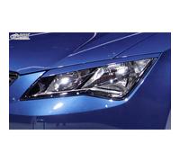 Spoilers de phares compatible avec Seat Leon 5F SC/5-portes/ST 2013-2020 (ABS), bleu