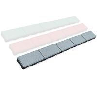 RDX Racedesign Secuplay Bordure de tonte en caoutchouc - 100x10x3,6cm - Gris - une pièce
