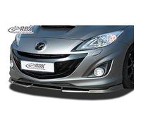 RDX Racedesign Spoiler avant Vario-X compatible avec Mazda 3 MPS (BL) 2009-2012 (PU), Noir