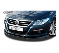 RDX Racedesign Spoiler avant Vario-X compatible avec Volkswagen Passat CC -2012 (PU), Noir