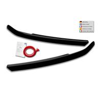 RDX Racedesign Spoilers de phares compatible avec Audi A6 (C8) Sedan/Avant 2018- (ABS Noir Brillant)