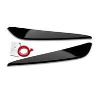 RDX Racedesign Spoilers de phares compatible avec BMW Série 1 (F40) 2019- (ABS Noir Brillant)
