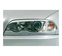 RDX Racedesign Spoilers de phares compatible avec BMW Série 3 E46 Sedan/Touring -2002 (ABS), blanche