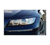 RDX Racedesign Spoilers de phares compatible avec BMW Série 3 E90/E91 Sedan/Touring incl. Facelift (ABS)