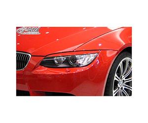 RDX Racedesign Spoilers de phares compatible avec BMW Série 3 E92/E93 Coupé/Cabrio -2010 (ABS)