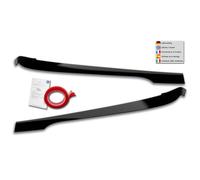 RDX Racedesign Spoilers de phares compatible avec BMW Série 3 G20/G21 Sedan/Touring 2019- (ABS Noir Brillant)