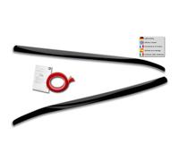 RDX Racedesign Spoilers de phares compatible avec Ford Focus IV Hatchback/Wagon/Sedan 2018-2022 (ABS Noir Brillant)