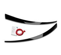 RDX Racedesign Spoilers de phares compatible avec Hyundai i30 2017-2021 (ABS Noir Brillant)