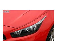 RDX Racedesign Spoilers de phares compatible avec Kia Cee'd & Pro Cee'd JD 2012- (ABS)