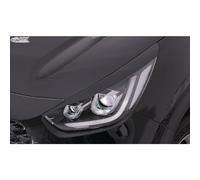 RDX Racedesign Spoilers de phares compatible avec Kia Niro, e-Niro & Niro Plus (uniquement avec phares à LED) 2016-2022 (ABS)