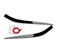 RDX Racedesign Spoilers de phares compatible avec Kia XCeed (CD) 2019- (ABS Noir Brillant)