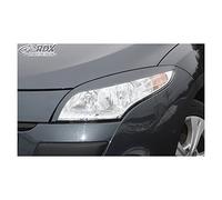 RDX Racedesign Spoilers de phares compatible avec Renault Megane III 2008-2015 (ABS)