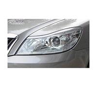 RDX Racedesign Spoilers de phares compatible avec Skoda Octavia II Facelift 2009-2012 (ABS)