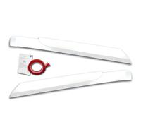 RDX Racedesign Spoilers de phares compatible avec Volkswagen Crafter & MAN TGE 2017- (ABS Blanc Brillant)