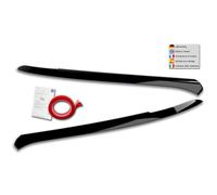 RDX Racedesign Spoilers de phares compatible avec Volkswagen T-Roc (A1) 2017-2021 (ABS Noir Brillant)