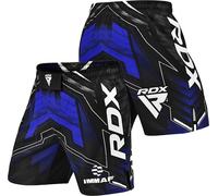 RDX Short de combat et d'entraînement MMA approuvé IMMAF, tissu léger, ceinture élastique, design avec fentes latérales pour adultes et enfants pour une mobilité complète, adapté pour MMA, boxe, muay