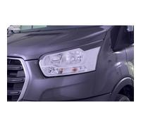 RDX Spoilers de phares compatible avec Ford Transit (phares halogènes argentés) 2014- (ABS), Noir