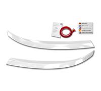 RDX Spoilers de phares compatible avec Volkswagen Transporter T6.1 2021- (ABS Blanc Brillant)