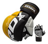 RDX T6 Entraînement MMA Gants de Grappling 7oz Jaune S M