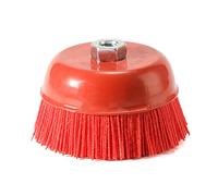 Rdxanc 1 brosse abrasive en nylon M14 de 100 mm - Roue P80 - Outil de meulage abrasif en polymère - 7,6 cm, 10,2 cm, 12,7 cm