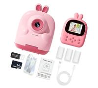 Rdxanc Appareil photo numérique instantané pour enfants avec batterie rechargeable et carte mémoire 64 Go écran 6,1 cm
