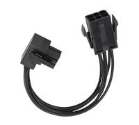 Rdxanc Câble d'alimentation efficace 6 broches pour cartes graphiques avec design incliné pour boîtier PC limité, adaptateur GPU mâle vers femelle facile à installer