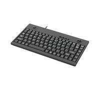 Rdxanc Clavier USB ergonomique 88 touches avec boule de commande optique intégrée et souris à 3 boutons étanche pour l'industrie