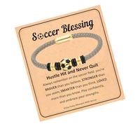 Rdxanc Culture du football en cuir avec système de fermeture portable et mode active, taille unique, Comme décrit