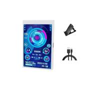 Rdxanc Écran secondaire de type C de 3,5 pouces pour ordinateur CPU GPU Moniteur dynamique modifiable Thème USB Affichage sous-écran