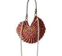 Rdxanc Élégant sac à bandoulière en polyester léger et pratique pour femme avec chaîne de fausses perles, couleur bonbon, pour un usage quotidien, 1, as the picture shows