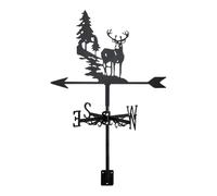 Rdxanc Girouette en métal en forme de coq en fer pour décoration de toit de jardin, cour, accessoires d'extérieur