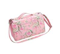 Rdxanc Grand étui de transport pour marqueurs, 120 emplacements, sac de rangement avec bandoulière pour pinceaux, stylos, fournitures d'art, rose, as the picture shows