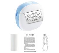 Rdxanc Imprimante d'autocollants portable sans fil pour imprimante d'étiquettes sans encre avec 1 rouleau de papier pour projets et étiquettes