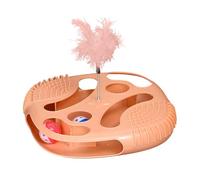 Rdxanc Jouet participatif avec puzzle et attaches à ressort pour la croissance intellectuelle, le plaisir seul, jouet en polystyrène solide pour chat coloré