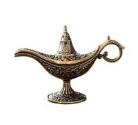 Rdxanc Lampe multifonction Aladdins en métal - Diffuseur de parfums arabes - Décoration d'intérieur pour méditations - Utilisation sûre - Lampe à souhaits en métal