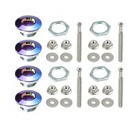 Rdxanc Loquets rapides pour capots, loquets à dégagement rapide, loquets de pare-chocs, loquet de fixation à bouton poussoir pour capot 3,1 cm
