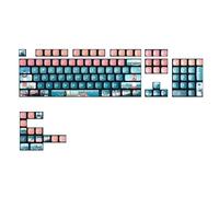 Rdxanc Lot de 119 touches de touches style puddings rétroéclairées PBT matériaux PC sublimation pour longues applications de bureau et de jeux mécaniques