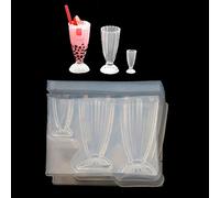 Rdxanc Moule en résine de silicone pour petite bouteille en verre, verre, gobelet, nourriture et gâteau