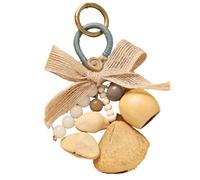 Rdxanc Porte-clés avec hochet réconfortant avec clip en alliage de tissu doux pour soulager le stress, a, taille unique