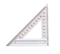 Rdxanc Règle triangulaire en acier inoxydable 120 mm/180 mm Rapporteur 90 degrés pour menuiserie outils de mesure