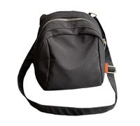 Rdxanc Sac à bandoulière en tissu Oxford résistant à l'usure, design léger, plusieurs compartiments, sangle réglable, styles japonais pour, Noir, as the picture shows