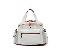 Rdxanc Sac de voyage pour le week-end, sac de nuit, sac de gym, sac fourre-tout pour femmes et filles, sac à bandoulière, cadeau résistant à l'eau, beige, as the picture shows