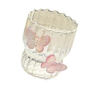 Rdxanc Tasse en verre portable en forme de papillon 3D et construction en verre avec un design élégant adapté pour un transport facile dans la vie quotidienne tasse